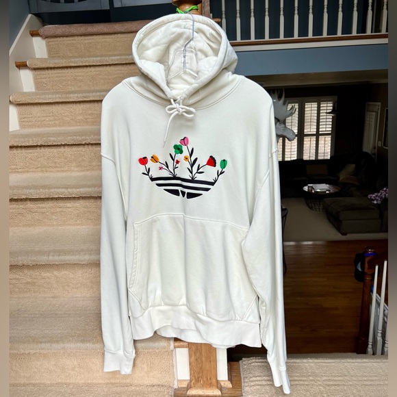 NWOT Adidas Trefoil Bloom Hoodie XXL - Picture 1 of 7